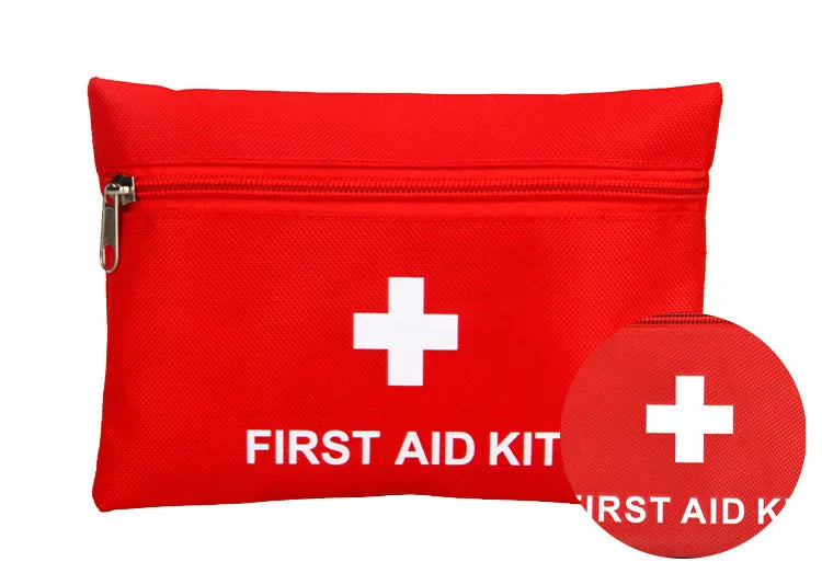 50pcs Set Portable First Aid Kit Red Car Emergency Kit