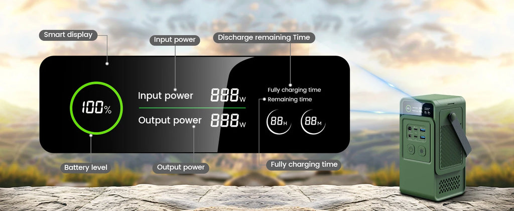 CTOLITY AP200L 192WH Portable Power Station PowerBank 200W 60000mAh LiFePo4 Batteries Solar Generator Camping Backup Power