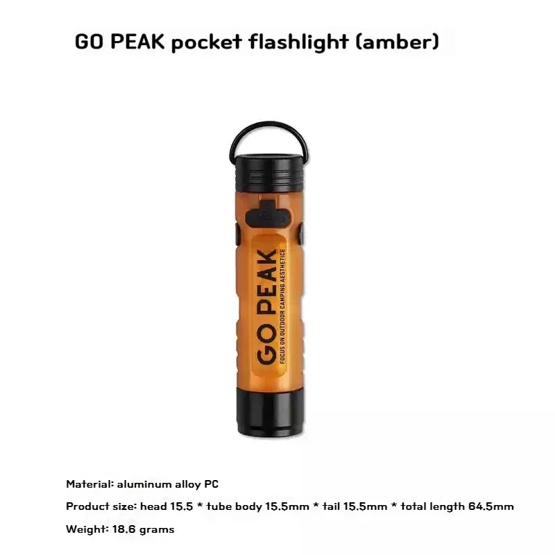 Pocket Mini Flashlight Outdoor Key Clip Cap Ambient Led Long Endurance Disaster Relief Emergency 5050 Small Light