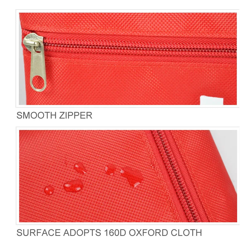 50pcs Set Portable First Aid Kit Red Car Emergency Kit