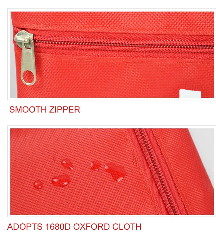 50pcs Set Portable First Aid Kit Red Car Emergency Kit