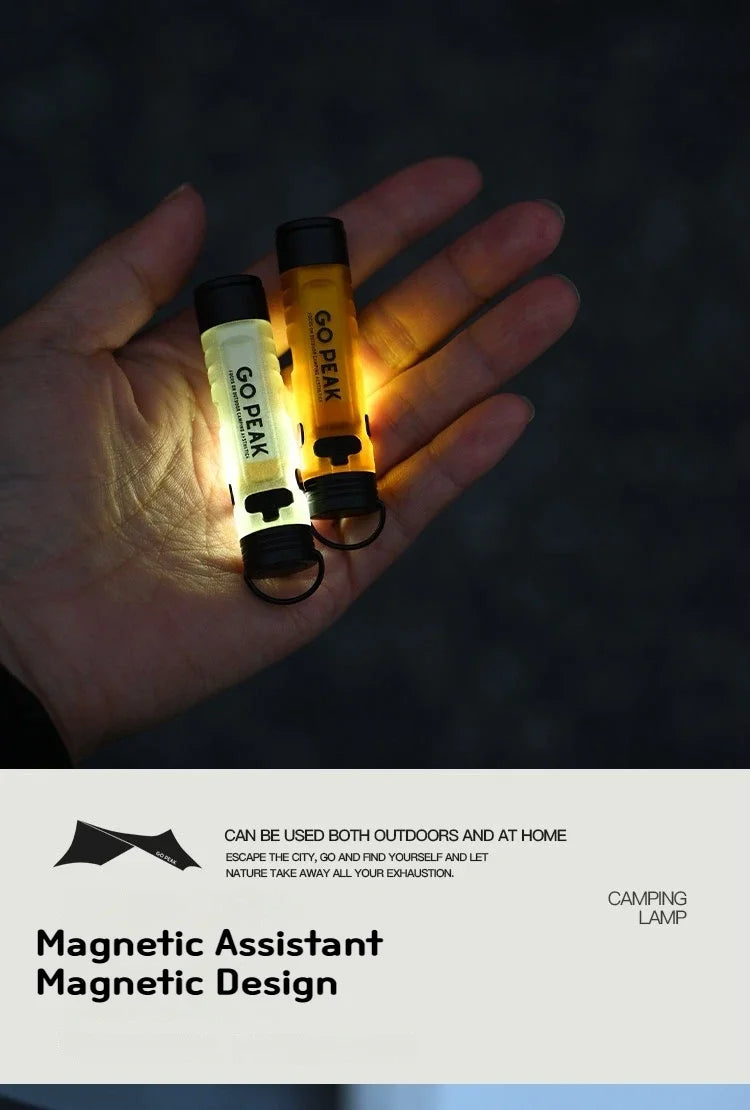 Pocket Mini Flashlight Outdoor Key Clip Cap Ambient Led Long Endurance Disaster Relief Emergency 5050 Small Light