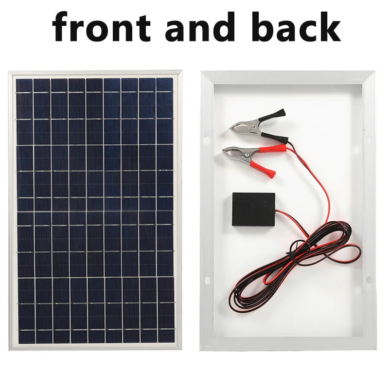 300W 12V Solar Panel Kit Complete Polycrystalline USB Power Portable Outdoor Rechargeable