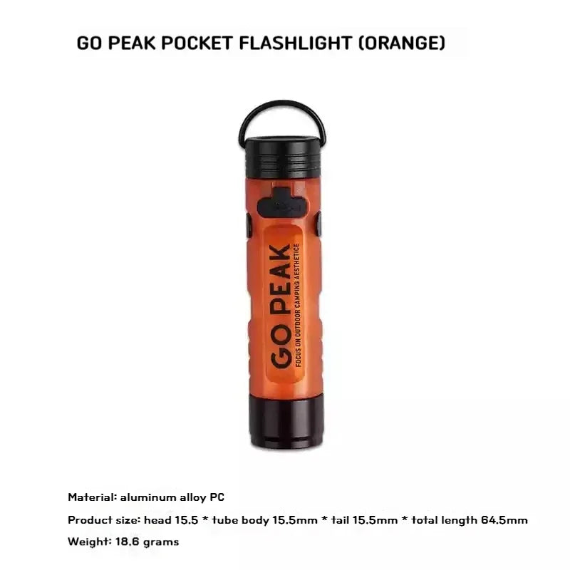 Pocket Mini Flashlight Outdoor Key Clip Cap Ambient Led Long Endurance Disaster Relief Emergency 5050 Small Light