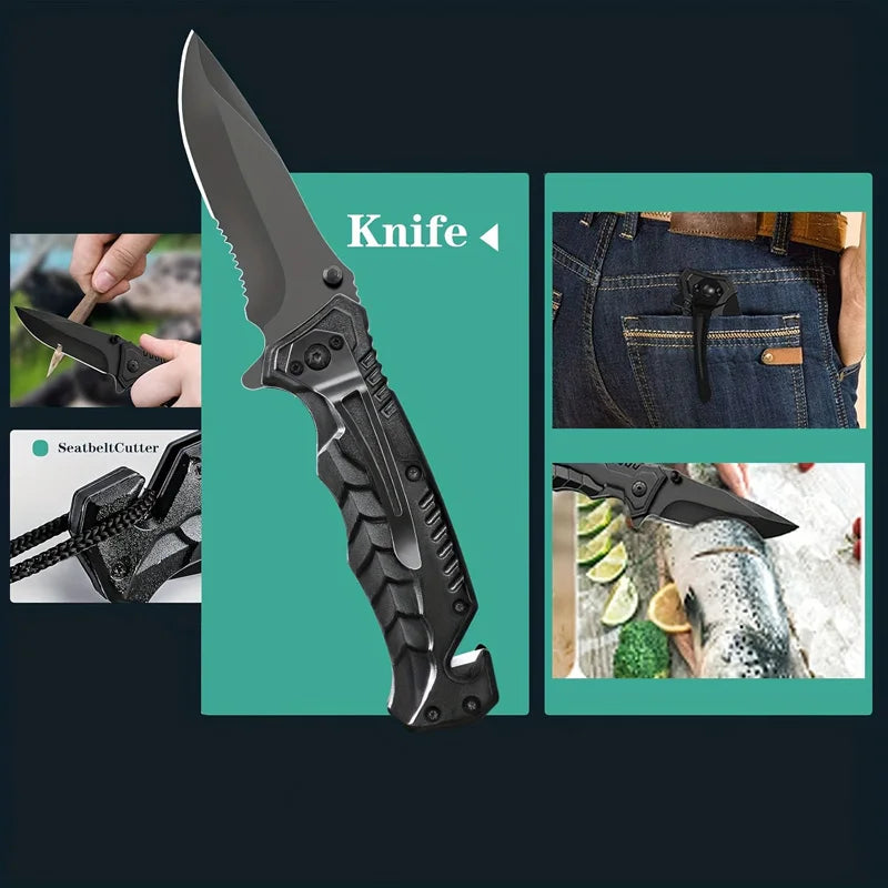 18in1 Multifunctional Emergency Equipment Outdoor Survival Kiא