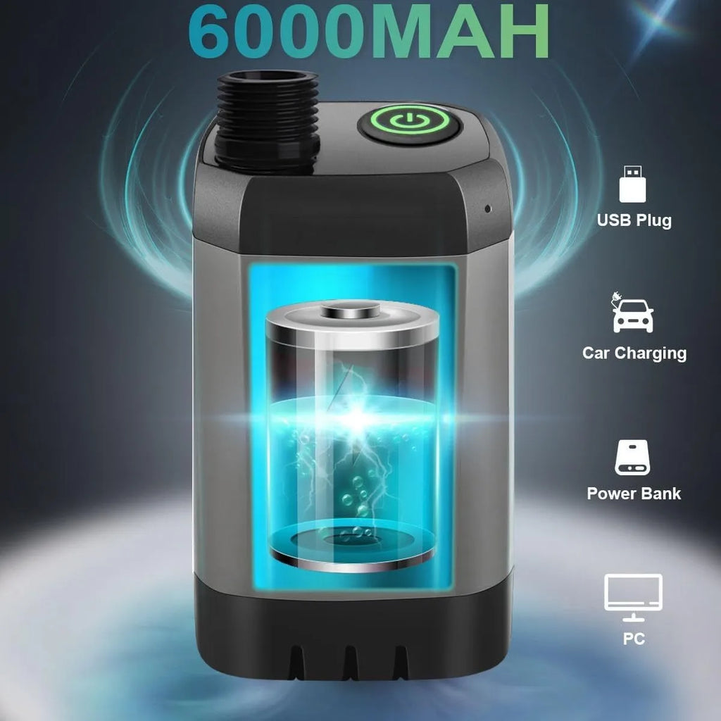 Portable Camping Shower Set Rechargeable Pump 6000mAh Outdoor Shower Kit with 20L