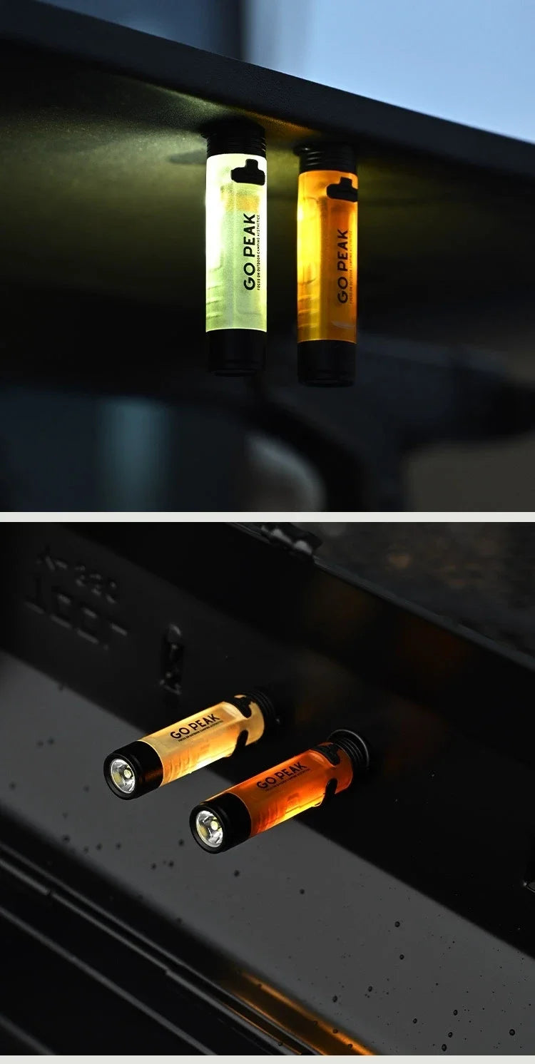 Pocket Mini Flashlight Outdoor Key Clip Cap Ambient Led Long Endurance Disaster Relief Emergency 5050 Small Light