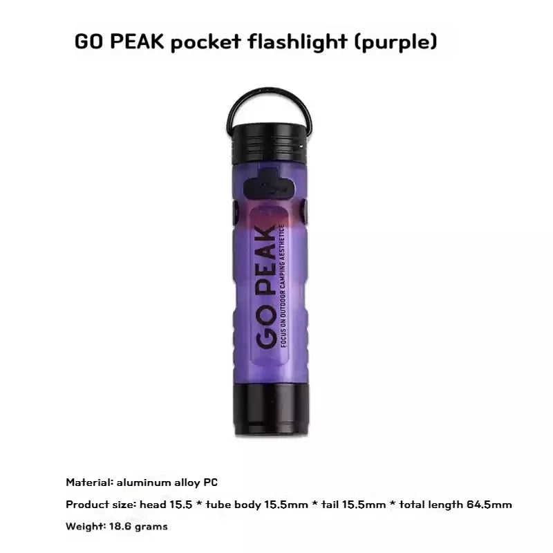 Pocket Mini Flashlight Outdoor Key Clip Cap Ambient Led Long Endurance Disaster Relief Emergency 5050 Small Light