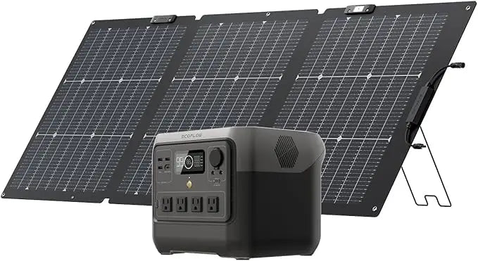 Portable Power Station RIVER, 768Wh LiFePO4 Battery, 70 Min Fast Charging, 4X800W (X-Boost 1600W) AC Outlets, Solar Generator