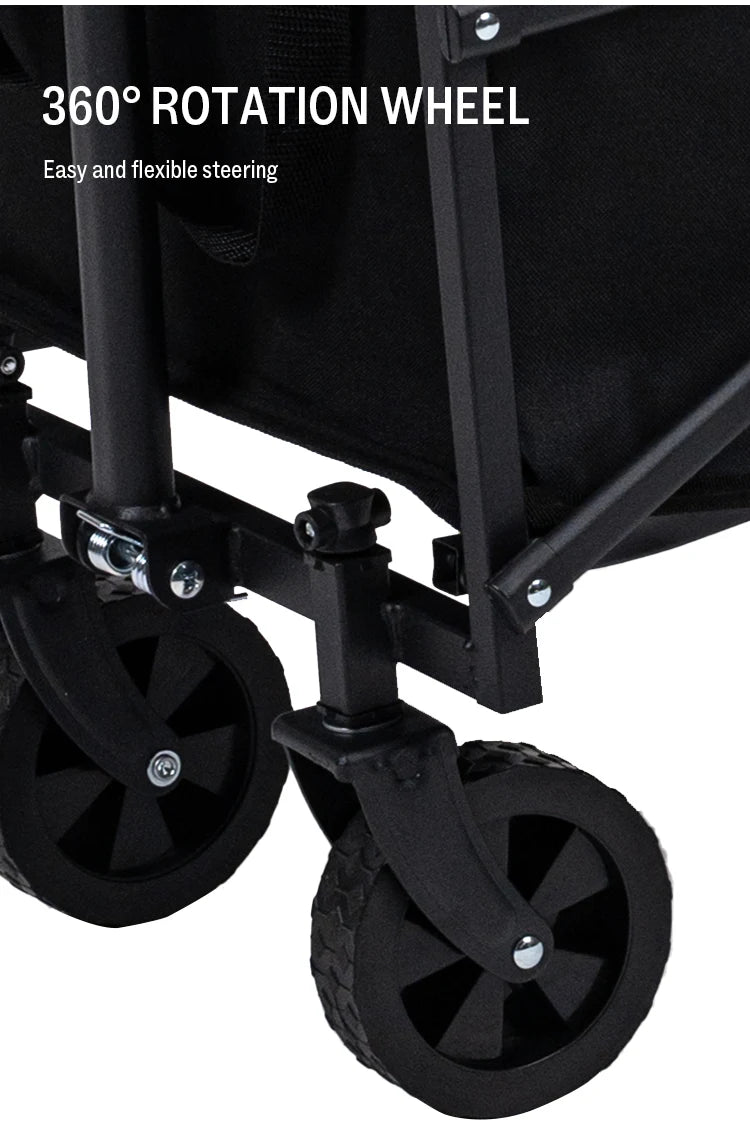Mini Collapsible Folding Utility Beach Wagon Cart Heavy Duty Large