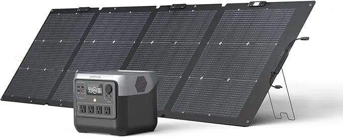 Portable Power Station RIVER, 768Wh LiFePO4 Battery, 70 Min Fast Charging, 4X800W (X-Boost 1600W) AC Outlets, Solar Generator